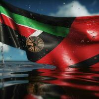 Flagge von Malawi hoch Qualität 4k Ultra h foto