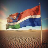 Flagge von Namibia hoch Qualität 4k Ultra foto