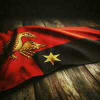 Flagge von Papua Neu Guinea hoch Qualität foto