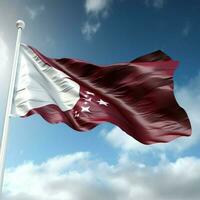 Flagge von Katar hoch Qualität 4k Ultra hd foto
