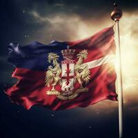Flagge von Serbien hoch Qualität 4k Ultra h foto