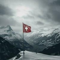 Flagge von Schweiz hoch Qualität 4k ul foto