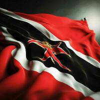Flagge von Trinidad und Tobago hoch Quali foto