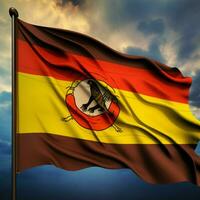 Flagge von Uganda hoch Qualität 4k Ultra h foto