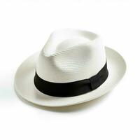 Hut mit Weiß Hintergrund hoch Qualität Ultra hd foto
