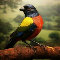 National Vogel von zentral afrikanisch Republik hoch q foto
