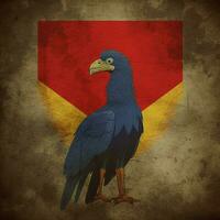 National Vogel von demokratisch Republik von das Kongo foto
