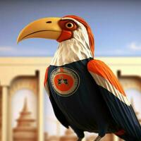 National Vogel von Libyen hoch Qualität 4k Ultra hd foto