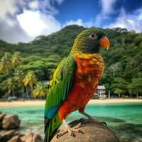 National Vogel von Seychellen hoch Qualität 4k ultra foto