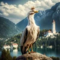 National Vogel von Slowenien hoch Qualität 4k Ultra foto