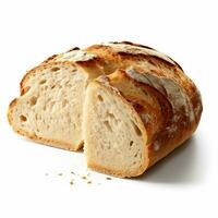 Foto von Italienisch Brot mit Nein Hintergrund mit Weiß