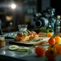 fotorealistisch Fachmann Essen kommerziell fotografieren foto