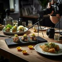 fotorealistisch Fachmann Essen kommerziell fotografieren foto