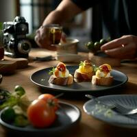 fotorealistisch Fachmann Essen kommerziell fotografieren foto