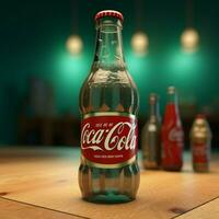 Produkt Schüsse von Coca Cola Leben hoch Qualität 4k foto