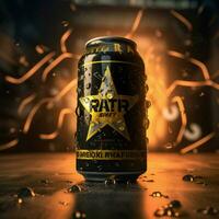 Produkt Schüsse von Rockstar Energie hoch Qualität 4k foto