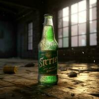 Produkt Schüsse von Sprite Null hoch Qualität 4k ult foto