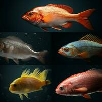 Produkt Schüsse von Fisch hoch Qualität 4k Ultra hd h foto