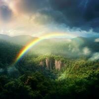 Regenbogen hoch Qualität 4k Ultra hd hdr foto