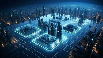 Hintergrund Mikrochip Prozessor Elektronik Schaltkreis foto