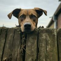 ein Wachhund wachsam schützen es ist Gebiet foto