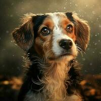 Hund hoch Qualität hdr 16k Ultra hd foto
