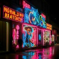 Wunder von Neon- Brillanz foto