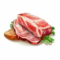 Schweinefleisch 2d Vektor Illustration Karikatur im Weiß Hintergrund Hallo foto