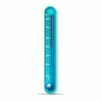 Thermometer 2d Karikatur Vektor Illustration auf Weiß backgr foto