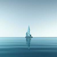 Aquamarin minimalistisch Hintergrund hoch Qualität 4k hdr foto