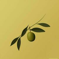 Olive minimalistisch Hintergrund hoch Qualität 4k hdr foto
