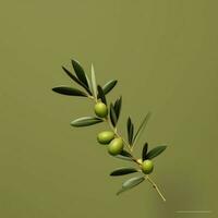 Olive minimalistisch Hintergrund hoch Qualität 4k hdr foto