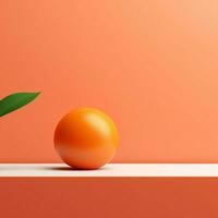 Orange minimalistisch Hintergrund hoch Qualität 4k hdr foto