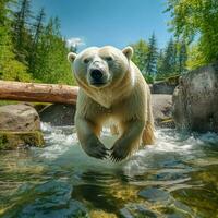 Polar- Bär wild Leben Fotografie hdr 4k foto