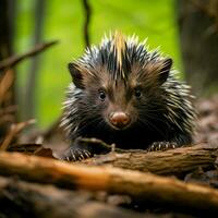 Stachelschwein wild Leben Fotografie hdr 4k foto