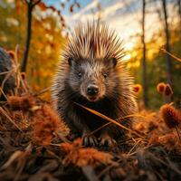 Stachelschwein wild Leben Fotografie hdr 4k foto