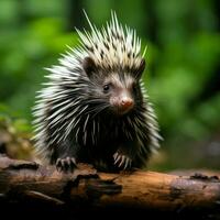 Stachelschwein wild Leben Fotografie hdr 4k foto