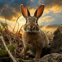 Hase wild Leben Fotografie hdr 4k foto