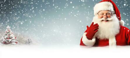 Santa claus Weihnachten Weihnachten Förderung Verkauf Copyspace Banner, ai foto