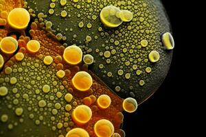 hoch Auflösung Makro Schüsse Hervorheben das kompliziert Struktur von Pollen Körner foto