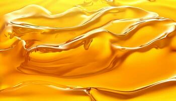 Gießen golden Honig Textur. gesund und natürlich köstlich Süßigkeiten. fließen tropft Gelb geschmolzen flüssig. Essen Hintergrund. generativ ai foto