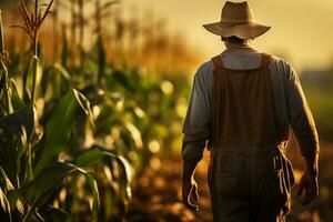 ein Farmer Mann landwirtschaftlich Leben foto