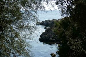 camino de ronda an der katalanischen costa brava, s'agaro, spanien foto