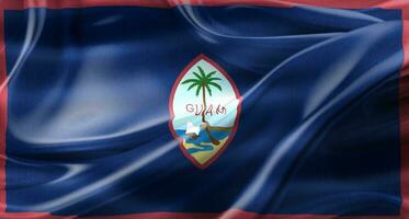 Guam-Flagge - realistische wehende Stoffflagge foto