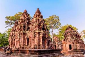 banteay srei tempel die schöne alte burg, siem reap, kambodscha foto