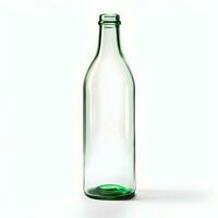 Glas Flasche auf Weiß Hintergrund 8 Tausend. hoch Qualität. ai generativ foto