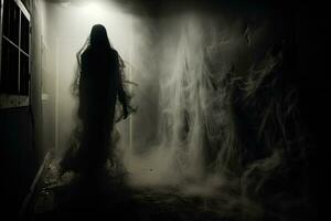 Geister platzen durch Wände einflößen Albträume und schrecklich Ängste foto