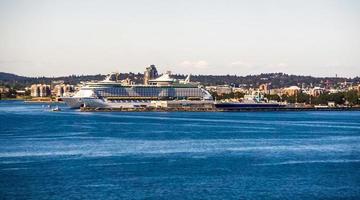 Aussicht vom Kreuzfahrtterminal Ogden Point in Victoria bc.canada foto