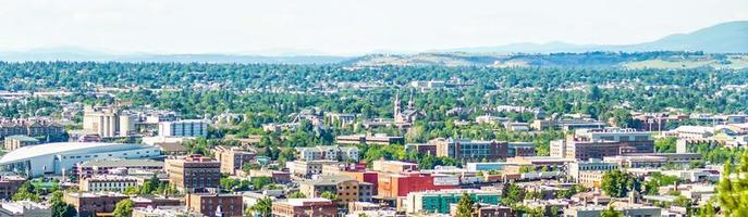 Spokane Washington City Skyline und Spokane Valley Aussicht foto