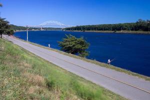 Sagamore Bridge über den Cape Cod Canal foto